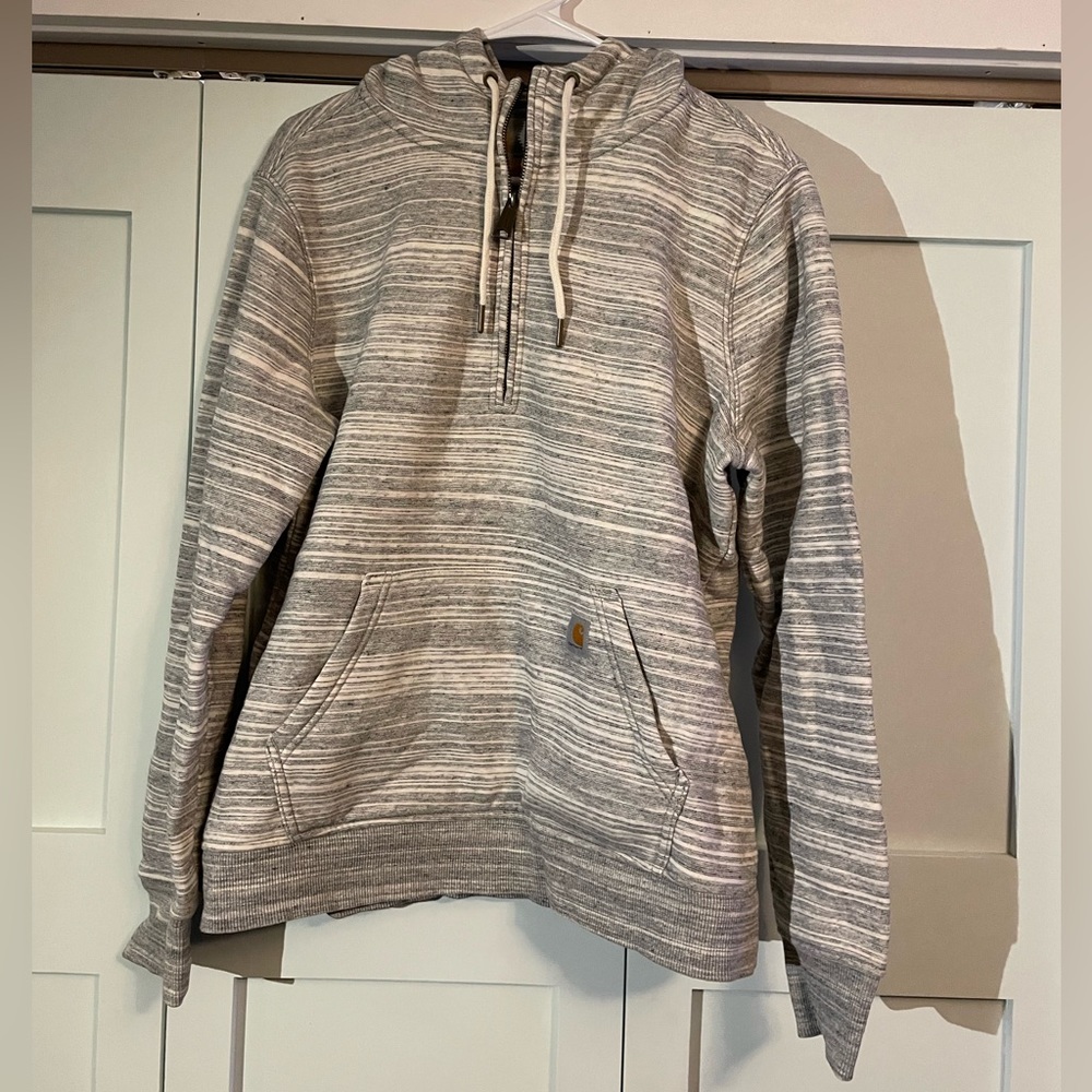 Hooded Carhartt Quarter-zip Sweatshirt